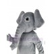 Éléphant gris puissant Costume de mascotte Animal