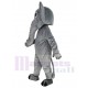 Éléphant gris puissant Costume de mascotte Animal