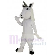 Caballo Unicornio Blanco Traje de la mascota Animal