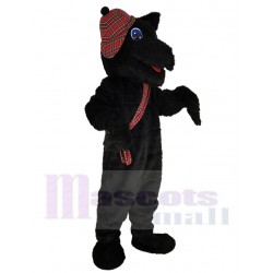 Niedlicher schwarzer Scottie-Hund Maskottchenkostüm