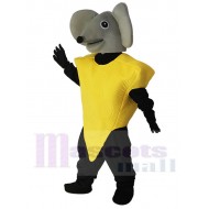 Cheese Slice with Mouse Hood Mascot Costume Animal