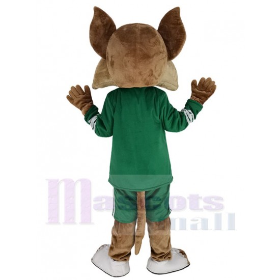 Arizona Coyote Planchazo Disfraz de mascota Animal en Jersey verde