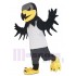 Faucon nocturne noir Costume de mascotte Animal en gilet blanc