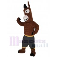 Mule Jack marron Costume de mascotte Animal