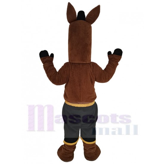 Brown Jack Mule Mascot Costume Animal
