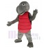 Tortuga gris y roja Disfraz de mascota Animal