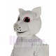 Sturdy White Squirrel Mascot Costume Animal