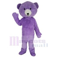 Purple Plush Teddy Bear Mascot Costume Animal