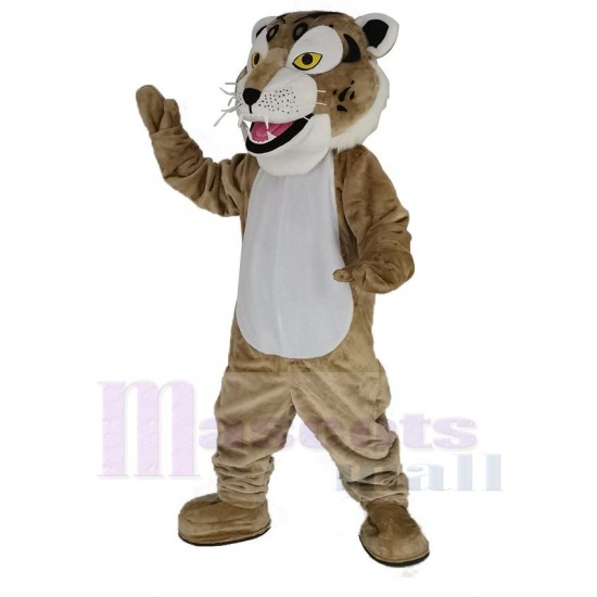 Brown Bobcat Mascot Costume Animal