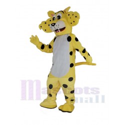Funny Cheetah with Big Eyes Mascot Costume