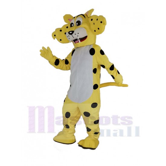 Guépard jaune drôle Costume de mascotte