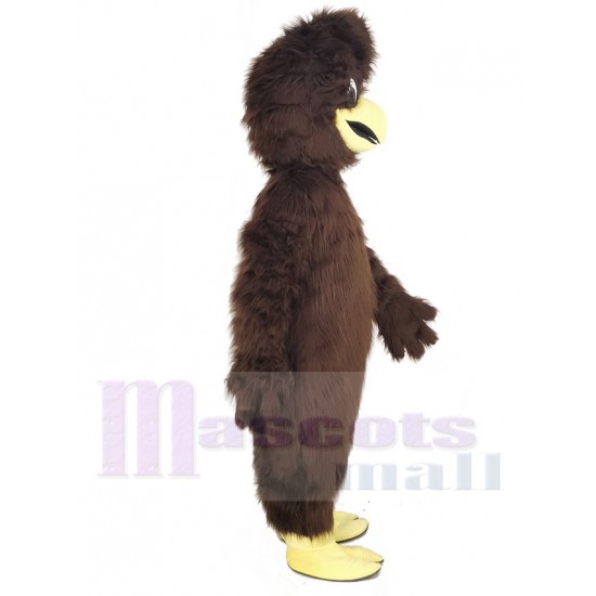 Crestado marrón Halcón Disfraz de mascota Animal