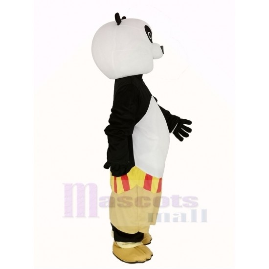 Black and White Kung Fu Panda Mascot Costume Animal
