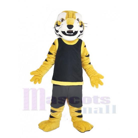 Tigre feroz Disfraz de mascota en Animal chaleco negro