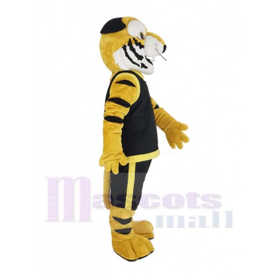 Tigre feroz Disfraz de mascota en Animal chaleco negro