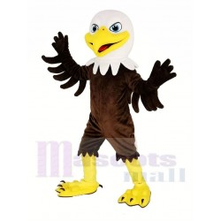 White Head Eagle Mascot Costume with Blue Eyes