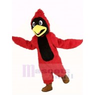 Roter Kardinal mit langen Haaren Maskottchen Kostüm Tier