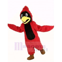 Cheveux Longs Rouge Cardinal Costume de mascotte Animal