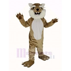 Brown and White Bobcats Mascot Costume Animal