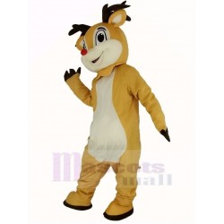 Cute Red Nose Rudolph Reindeer Mascot Costume Animal