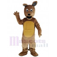 Kangourou brun Costume de mascotte avec de longues oreilles Animal