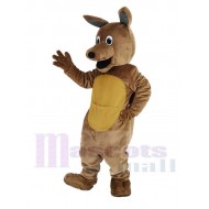 Kangourou brun Costume de mascotte avec de longues oreilles Animal
