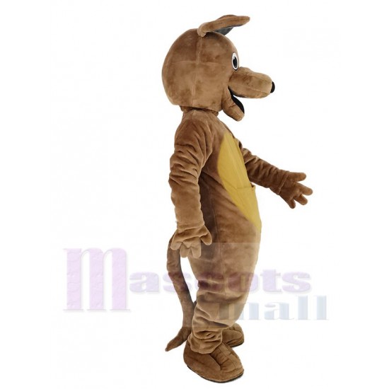 Braunes Känguru Maskottchen Kostüm mit langen Ohren Tier