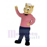 Serveur Cochon Costume de mascotte Animal