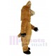 Braunes Alpaka-Schaf Maskottchen Kostüm Tier