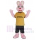 Pink Rabbit Duracell Mascot Costume Animal