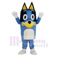 Bluey Blue Dog Mascot Costume with Long Ears Animal