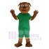 Bouledogue brun Costume de mascotte en Sweat Vert