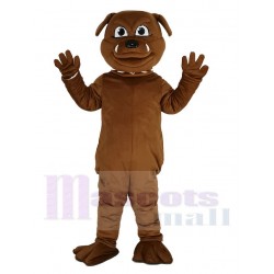 Bouledogue brun mignon Costume de mascotte Animal