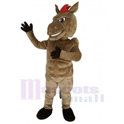 Braune Kraft Pferd Maskottchen Kostüm Tier