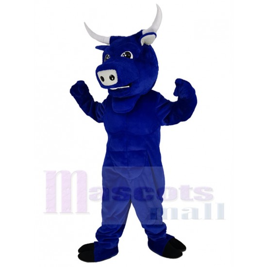 Taureau bleu fort Costume de mascotte Animal