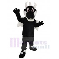 Noir et blanc Sparky le dragon Costume de mascotte Animal
