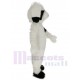 Komisch Schwarz-weißer Hund Maskottchen Kostüm Tier