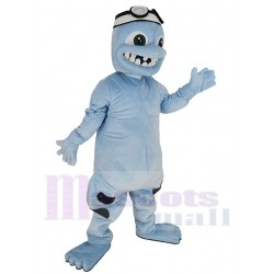 Light Blue Crazy Frog Mascot Costume Animal