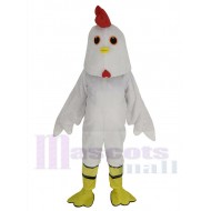 Weißes Huhn Geflügel Maskottchen Kostüm Tier