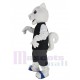Ardilla blanca Traje de la mascota Animal en Jersey deportivo negro