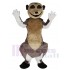 Smiling Brown Meerkat Mascot Costume Animal