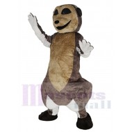 Lächelnd Braunes Erdmännchen Maskottchen Kostüm Tier