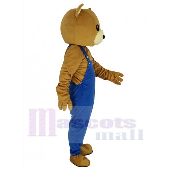 Ours en peluche brun amical Costume de mascotte Animal