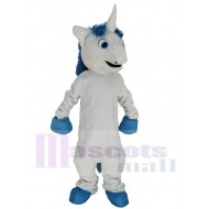 White Unicorn Horse Mascot Costume Cartoon