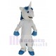 Unicornio blanco Caballo Traje de la mascota Dibujos animados