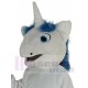 Weißes Einhorn Pferd Maskottchen Kostüm Karikatur