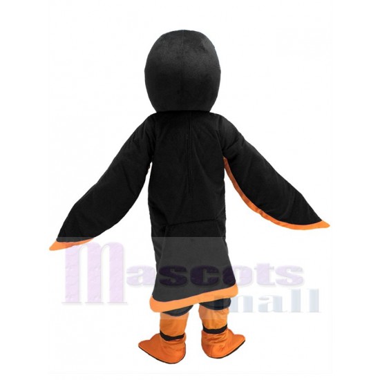 Noir et Orange Faucon Aigle Costume de mascotte Animal