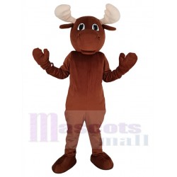 Brown Male Moose Mascot Costume Animal