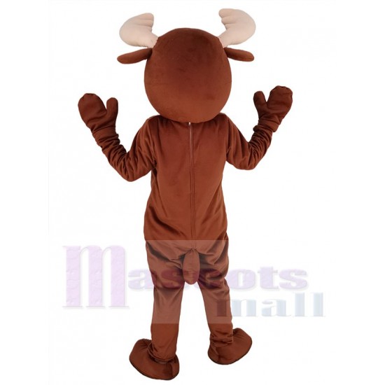 Brown Male Moose Mascot Costume Animal