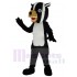White and Black Badger Mascot Costume Animal